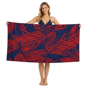 Custom Print Logo Beach Towels Water Absorption Sand Free Microfiber Beach Towels Sublimation Swimming Towels
