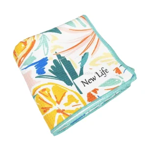 Custom Print Summer Large Personalized Sublimation Printed Quick Dry Oversized Microfiber Sand Free Waffle Beach Towel