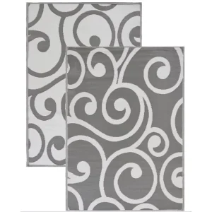 Custom Print Woven Foldable 100% Polypropylene Washable Non Slip Reversible All Season Outdoor Rug for Home Travel Camping