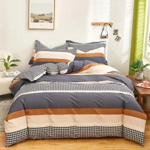 Custom Printed 100% Polyester 1800tc Eco friendly Bedding Set King & Full Size Options Fitted Sheet Set