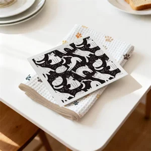 Custom Printed Absorbent Kitchen Towel Custom Printed Tea Towel Waffle Weave Dish Towels Swedish Dish Cloth Tea Towel Set