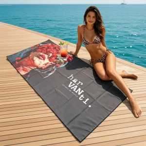 Custom Printed Beach Towels Quick Dry Soft Skin Friendly Pool Swimming High Quality Sand Free Microfiber Beach Towels