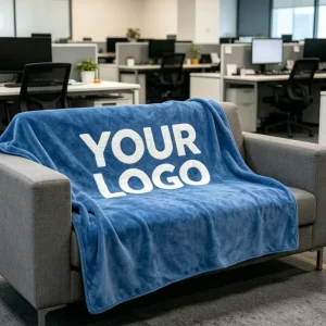 Custom Printed Blanket Personalized Family Name Established Date Handmade Throw for Housewarming Gift Living Room Sofa Bed Decor