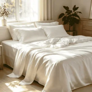 Custom Printed Breathable Anti Static Soft Fabric Villa Resort Washable Multiple Color Bedroom Bed Linen Lyocell Bedding