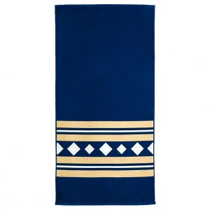 Custom Printed Cotton Terry Velour Beach Towel Soft Absorbent for Hotel Resort Pool and Daily Use