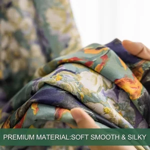 Custom Printed Curtain Fabric Roll Floral Curtains for Living Room Bedroom Curtain Roll Textiles Fabric