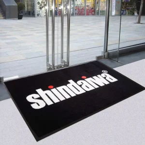 Custom Printed Cut Pile Nylon Washable Logo Mat OEM for Outdoor Hotel Use Customizable Size & Color
