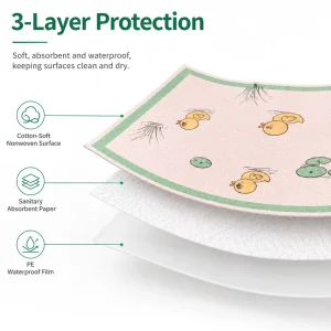Custom Printed Disposable Placemat for Kids 40cm Width OEM Packaging Food Grade Non Slip Table Mat Baby Travel Dining