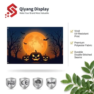 Custom Printed Halloween Flag 3x5ft Outdoor Decoration Spooky Holiday Banner Durable Polyester Banners