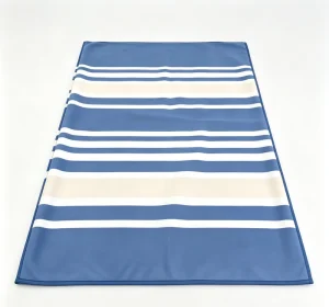 Custom Printed High quality Microfiber Water absorbent Quick drying Striped Multi functional Beach Towel