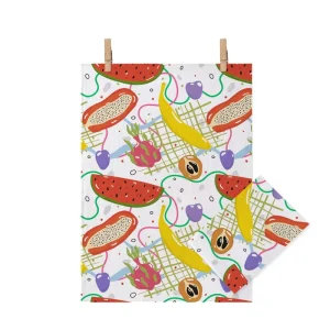 Custom Printed Kitchen Tea Towels for Home Decor and Promotional Gifts