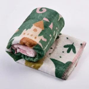Custom Printed Knitted Anti-Static Soft Warm Modern Throw Fleece Flannel Blanket for Couch or Lap All Seasons
