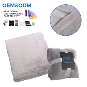 Custom Printed Knitted Fleece Blanket Soft Warm Quick Dry Eco friendly Sustainable Washable 4 Seasons Home Travelling