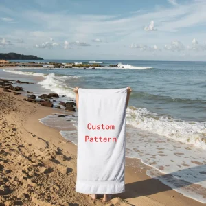 Custom Printed Lightweight Microfiber Beach Towel Quick Drying Sand Free Towels for Adults for Summer Travel Sports Compressed