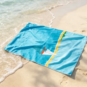 Custom Printed Luxury Microfiber Quick Dry Sand Free Lightweight Beach Towel Custom Logo