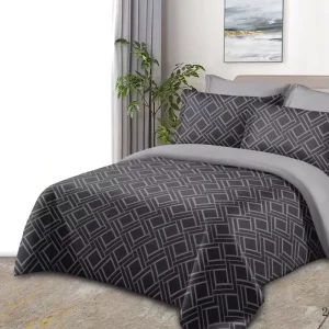 Custom Printed Polyester Bedding Set Four Piece Duvet Cover With Unique Design Patterns