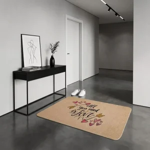 Custom Printed Polyester Non-Slip Eco-Friendly Waterproof Animal Print Door Mat for Hallway Kitchen Bathroom Home Use