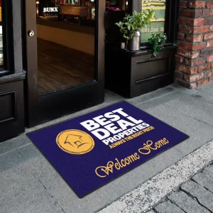 Custom Printed Puzzle Business Rug Logo Floor Mat Nylon Carpet Commercial Entry Durable Non Slip Waterproof Indoor Outdoor Use