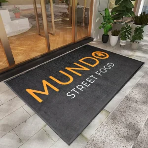 Custom Printed Rugs with Rubber Bottom Logo Floor Mat Welcome Entrance Door Mat Custom Rug with logo Custom logo Mat