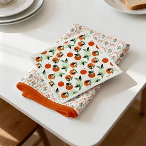 Custom Printed Soft Absorbent Tea Towel Kitchen Cleaning Tea Towels Waffle Printing Washing Swedish Dish Cloth Tea Towel Set