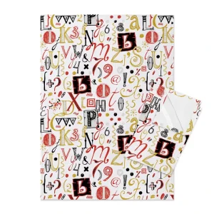 Custom Printed Tea Towels Service Linen Kitchen Towels with Logo for High End Retail Brands