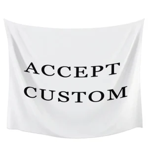 Custom Printed Wall Tapestries Cartoon Anime Hanging Poster Birthday Party Decor Photo Background Cloth