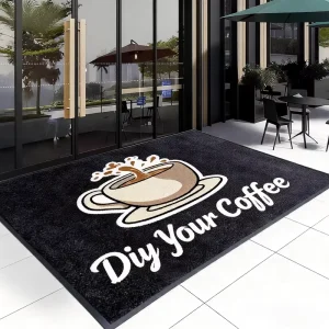 Custom Printing High Quality Nylon Antislip Eco-friendly Hotel Restaurant Office KTV Drinks Shops Nondisposable Door Mat Thick