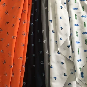 Custom Processing Production 55% Cotton 45% Polyester Printed Dyed Twill Shirt Fabric