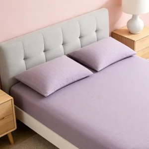 Custom Purple Grounding Bedding Sheets 10% 15% 20% 25% Silver Fiber Conductive Sleep Health Care Earthing Flat Fitted Bed Sheet