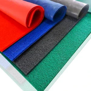 Custom Pvc Coil Mat Roll spaghetti Mat doormat waterproof Outdoor Carpet