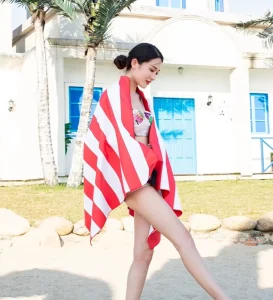 Custom Quick Dry Soft Suede Beach Towel Microfiber Print for Adults for Beach Swimming Pool Use