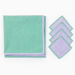 Custom Rectangle Washable Mahjong Accessories Cocktail Napkins Cotton Tablecloth