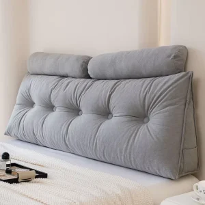 Custom Removable Large Cushion Headboard Wedge Rectangle Back Luxury 100% Polyester Pillows for Reading & Bed Rest