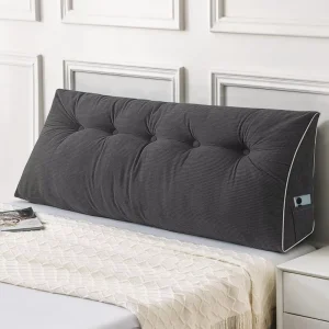 Custom Removable Large Cushion Headboard Wedge Triangle Pillow for Reading and Bed Rest