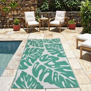 Custom Reversible 100% Polypropylene Indoor Outdoor Rugs Carpets Washable Waterproof Garden Camping Picnic Beach Caravan Mat