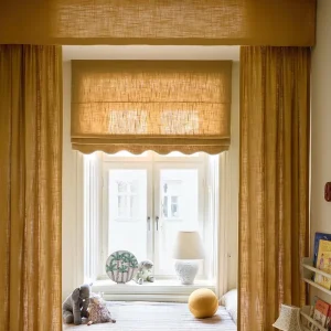 Custom Roman Curtains Low Moq Sheer Home Living Room Bedroom Linen Curtains