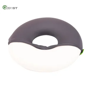 Custom Round Orthopedic Memory Foam Seat Cushion with Lumbar Support Anti Bacteria Contoured Design Removable Washable Cover