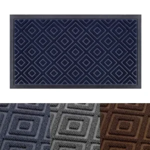 Custom Rubber Door Mat Anti Slip Sand Scraping Dust Cover Stain Resistant Household Rubber Mat Entry Blanket