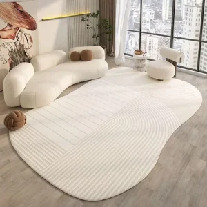 Custom Rug Wabi Sabi Mat Wall Decor Melted Asymmetrical Rug