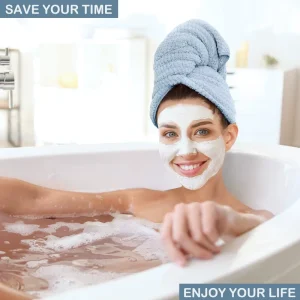 Custom SPA Super Absorbent Quick Dry Ultra Plush Microfiber Hair Drying Wrap Salon Towel Hair Turban for Women
