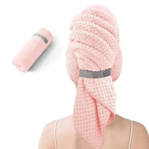 Custom SPA Super Absorbent Quick Dry Ultra Plush Microfiber Hair Drying Wrap Salon Towel Hair Turban for Women