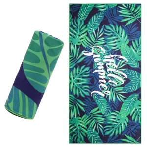 Custom Sand free Suede Microfiber Beach Towels Absorbent Quick dry Printed Beach Towel