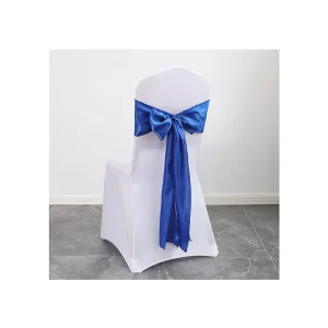 Custom Satin Chair Sashes Wedding Party Decor Scene Decoration Silk Multi Color Bow Tie Banquet Hotel Dining Chair Sashes