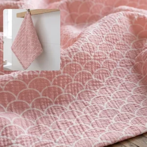 Custom Seersucker Fabric Cross Anti-static Medium Weight 105gsm Cotton Crepe Fabric