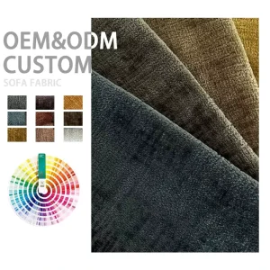 Custom Service Sofa Materials Home Textile Fabric Polyester Circular Knit Fabric in China