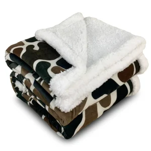 Custom Sherpa Blanket Western Style Super Soft Warm Sherpa Blankets Warm Winter Cozy Fuzzy Blanket for Couch Sofa Bed