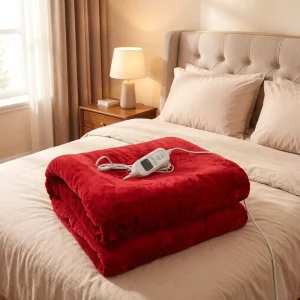 Custom Sherpa Flannel Heated Throw Blanket Soft Plush Flannel Electric Blanket for Home Office OEM Accepted