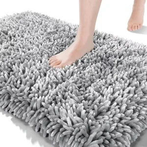 Custom Shower Floor Mat Bathroom Rugs Carpet Non Anti Slip Microfiber Absorbent Bathmate Yarn Steaming Chenille Bath Mats
