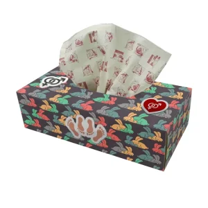 Custom Silk Screen Printed Customized 3 Ply Virgin Wood Pulp Luxury Soft Facial Tissue Home Use Sexual Boxed Tissues