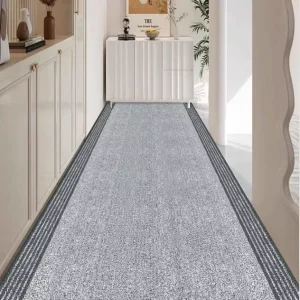 Custom Simple Stripe Polypropylene Wall to Wall Carpet Modern Line PP Carpet Roll Flooring for Hotel Office